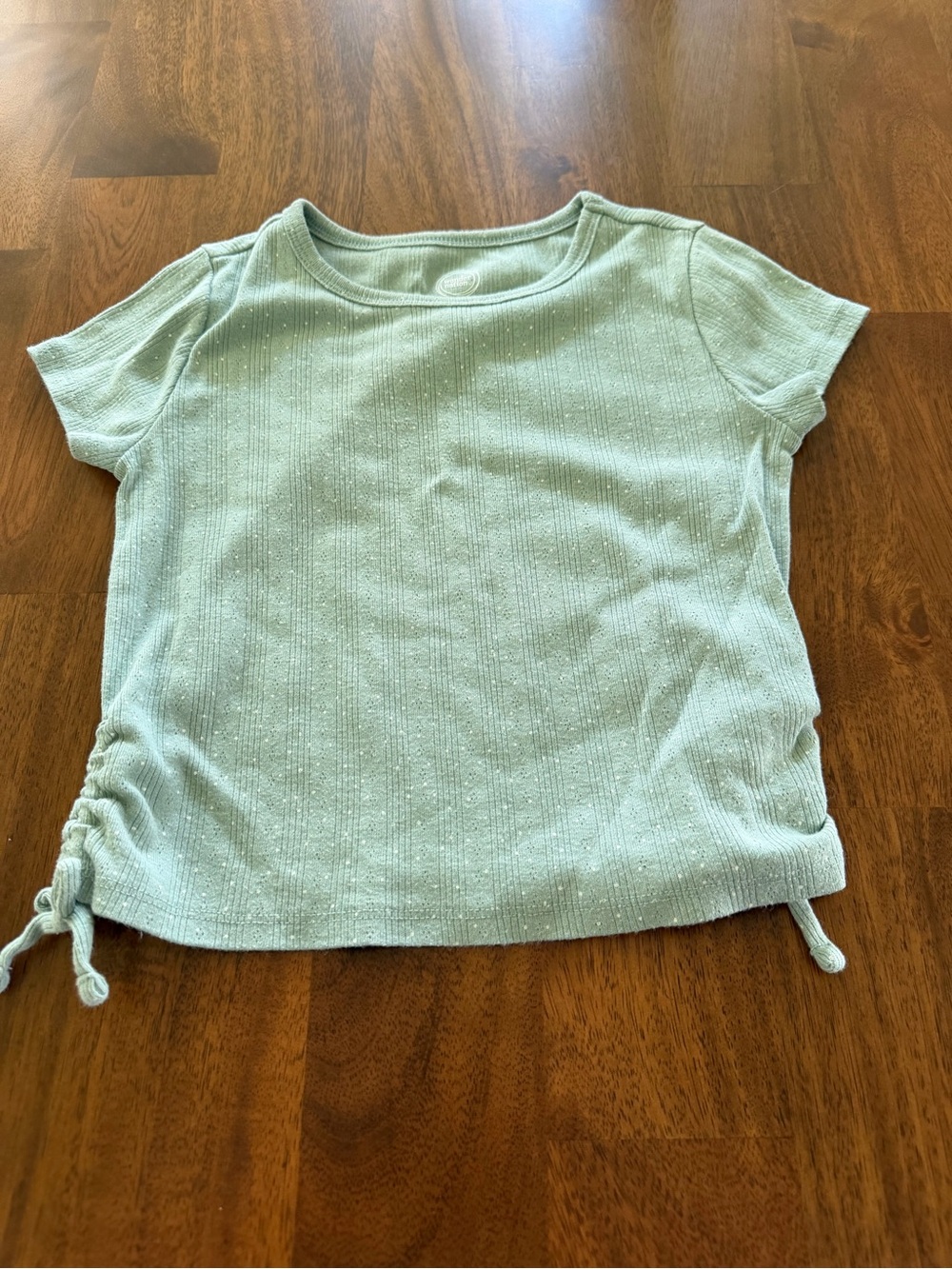 wonder nation Light Mint Short Sleeve Tee with Side Ties